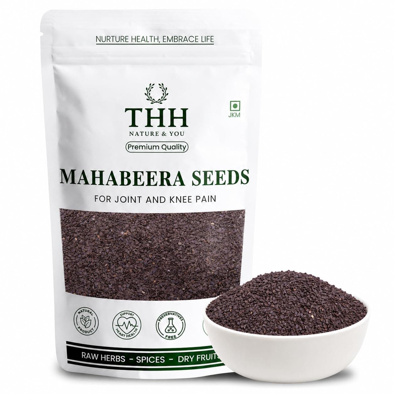 THH Premium Mahabeera Seeds 200g | 100% Pure Mahabeera Ginjalu | Supports Joint Flexibility, Bone Strength, Healthy Circulation & Overall Vitality