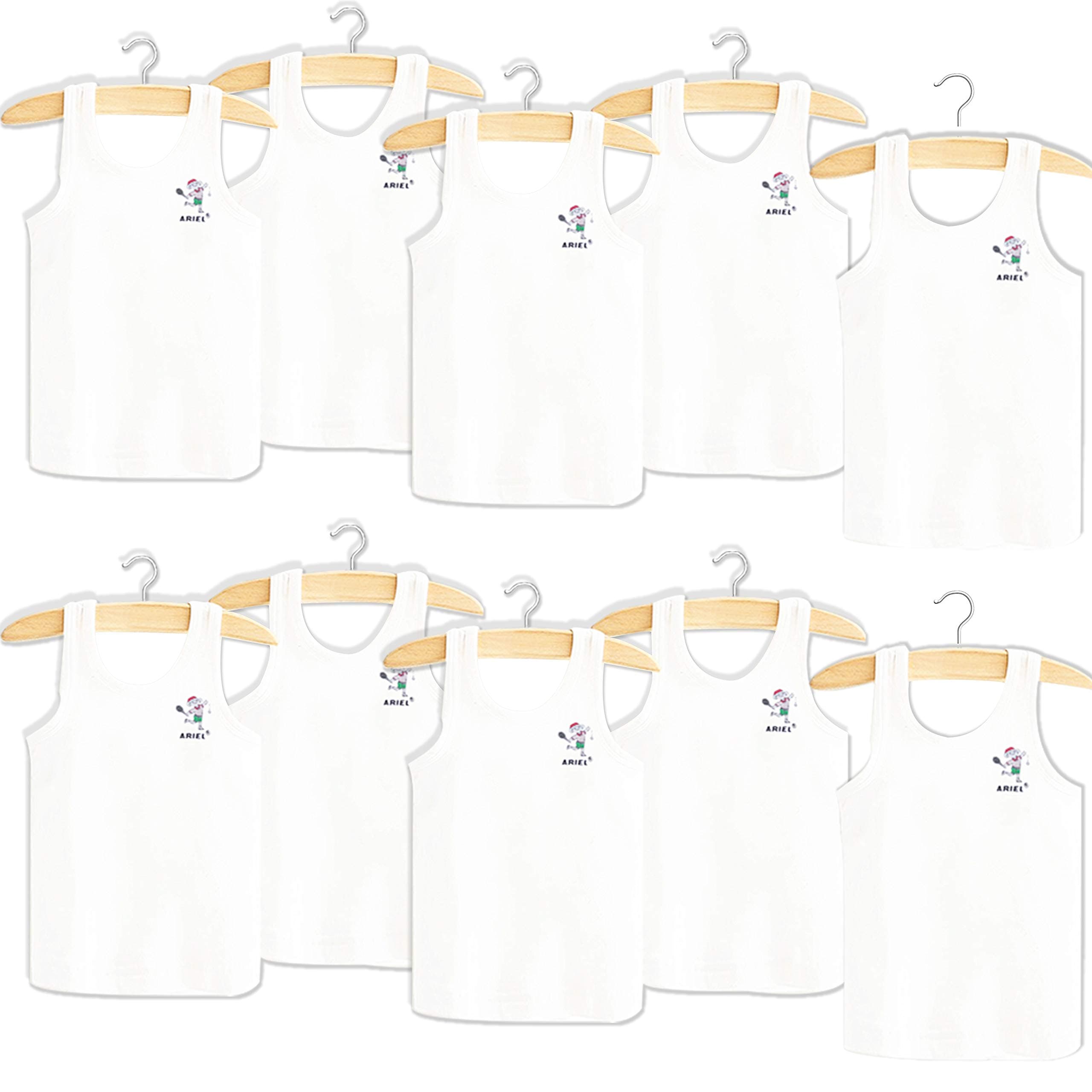 ARIEL Boys Cotton Vest (Pack of 10)