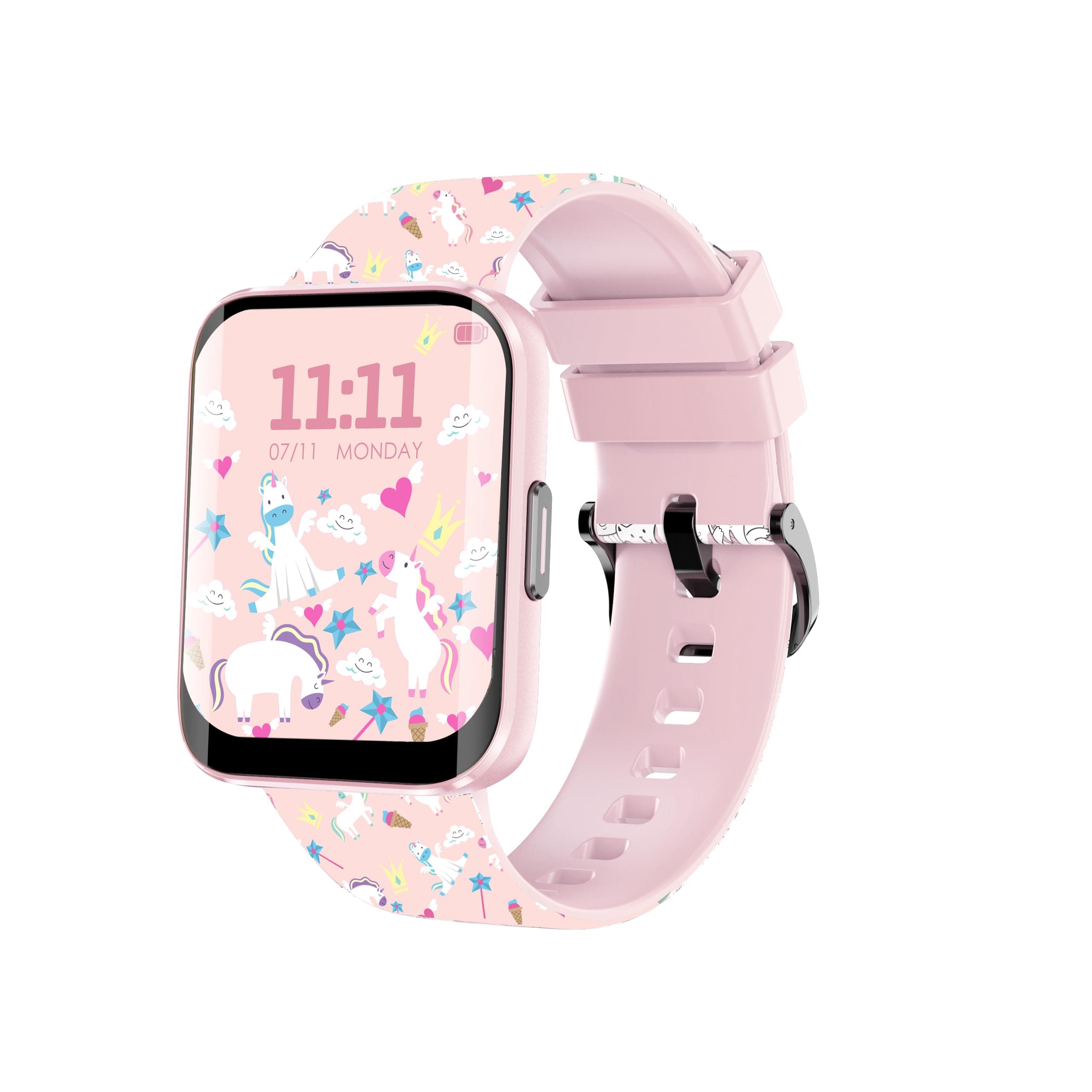 WatchOut Champion smart Watch for Kids with Habit Builder, Health Tracking, Waterproof Curved smartwatch, Activity Tracker for Children, School-Safe Smart Watch for Boys & Girls Age 3–17 (Blush Pink)
