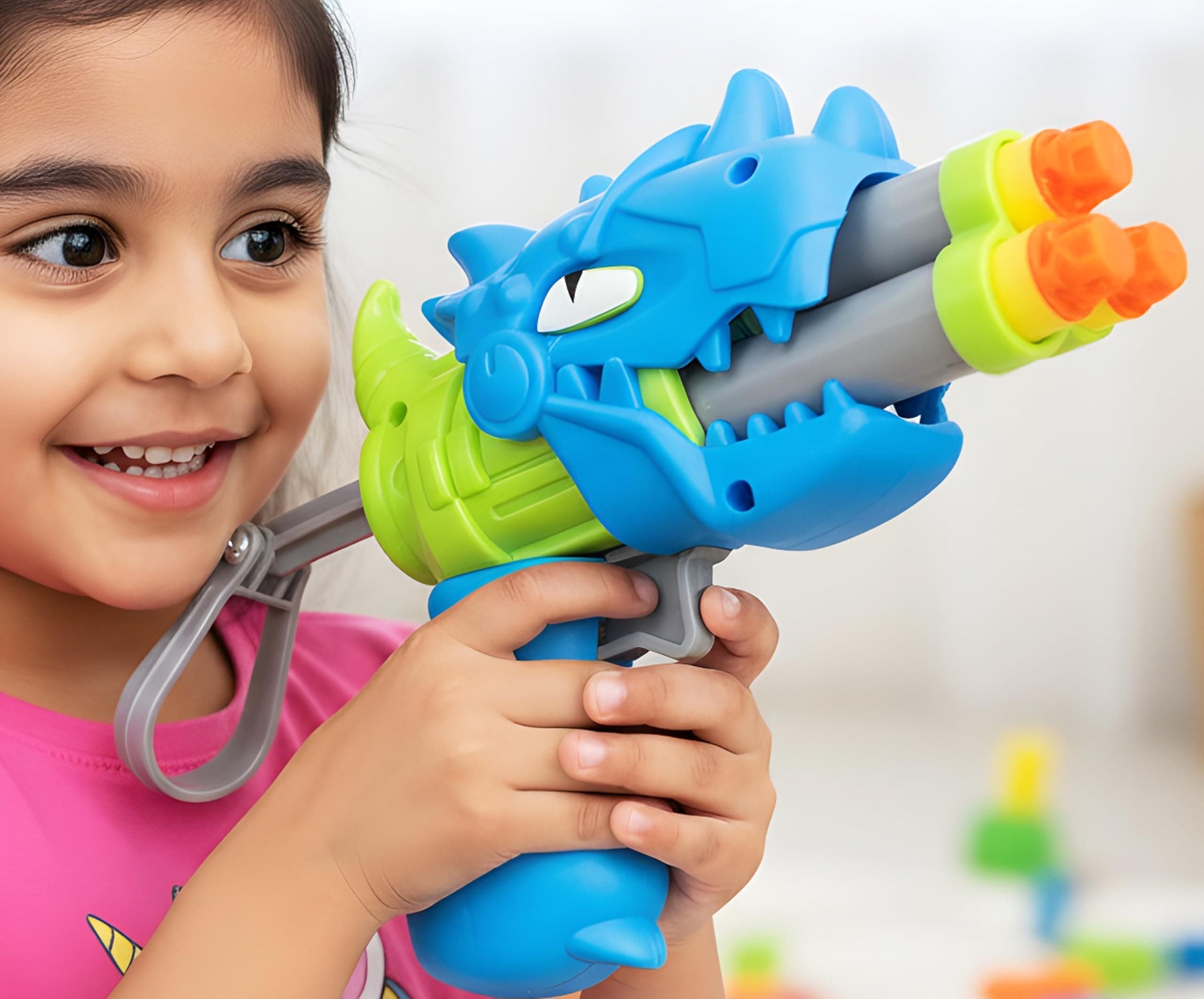 Kids Toy Gun Rifle with 500 Yellow 6mm BB Balls | Battery Operated Airsoft Style Toy Gun | Safe Plastic Bullet Gun for Boys | Shooting Game Toy Gift for 6+ Years (C5)