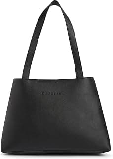 Caprese Elena Small Satchel Shoulder Bag for Women with Zipper Closure | Embossed Logo | Spacious Handbag with Main Compartment | Elegant & Durable for Daily Use