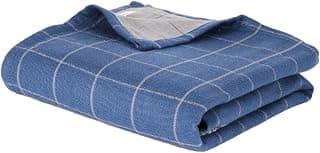 Doctor Towels World's First Banana Double Cloth Bath Towels, Dermatologist Tested for Sensitive Skin, 240 GSM Towels for Bath Large Size, Clinically Tested to Help Reduce Acne – Blue