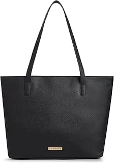 Caprese Tarry 15.6 Inch Laptop Compatible Large Tote Bag for Women | Stylish, Durable, and Spacious with Multiple Compartments, Back Zipper Pocket for Work, Travel, and Everyday Use