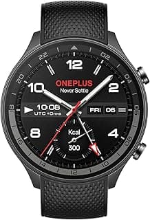 OnePlus OnePlus Watch 2R with Wear OS 4 by Google,Snapdragon W5 Chipset,Upto 100hrs Battery Life,1.43’’ AMOLED Display,100+ Sports Mode,Dual Frequency GPS,5 ATM,IP68 & BT Calling [Gunmetal Gray]