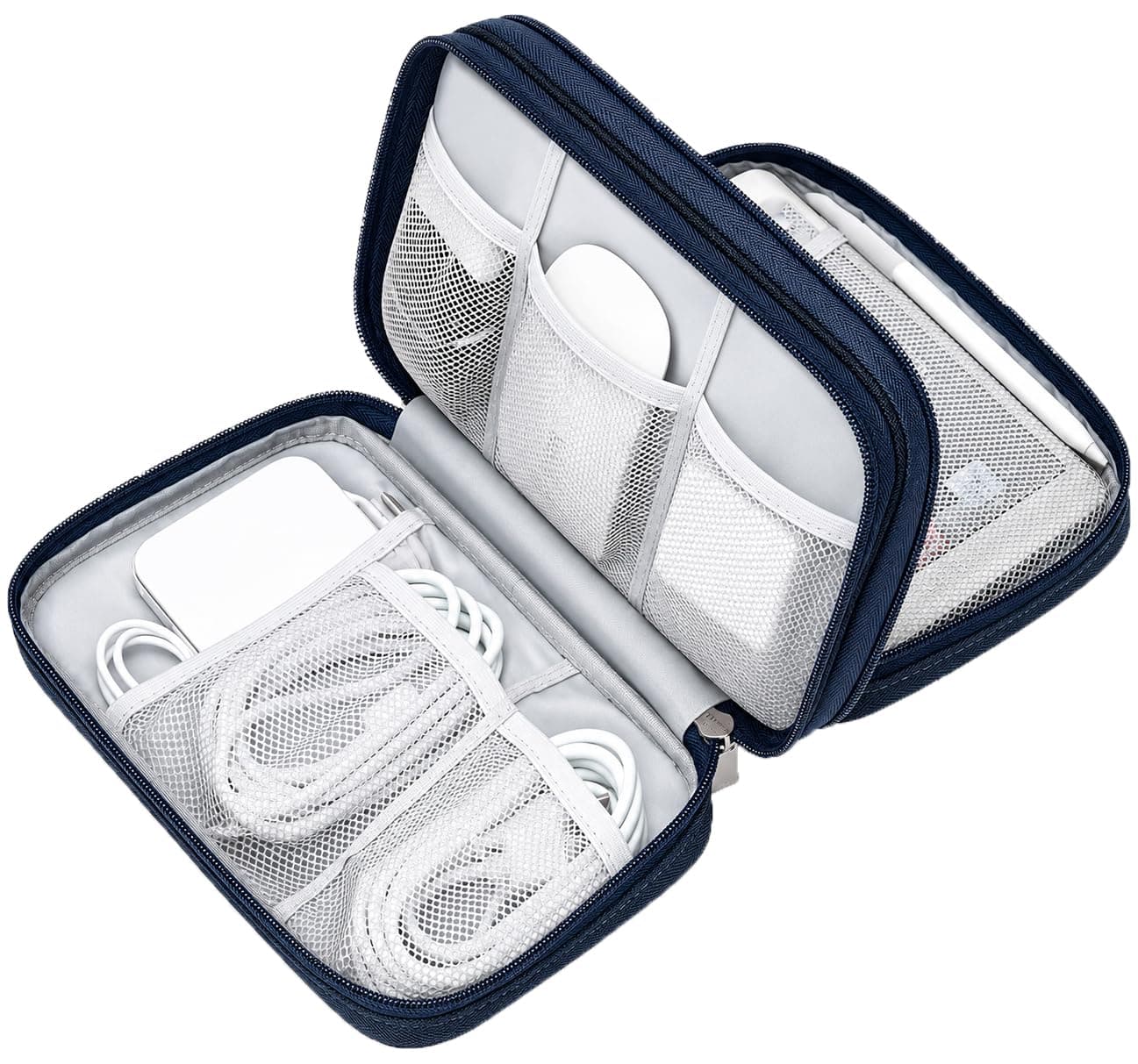 SaleOn 9x6 Inch Tech Pouch Organizer with 1 Year Warranty – Portable Storage Organizer for USB Cable, Charger, Earphone, Power Bank, Hard Disk & Digital Gadgets, Travel Mobile Bag for Men