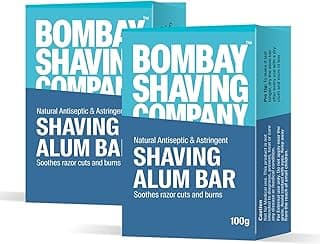 Bombay Shaving Company Shaving Alum Bar - 100g || Pack of 2 || For Men