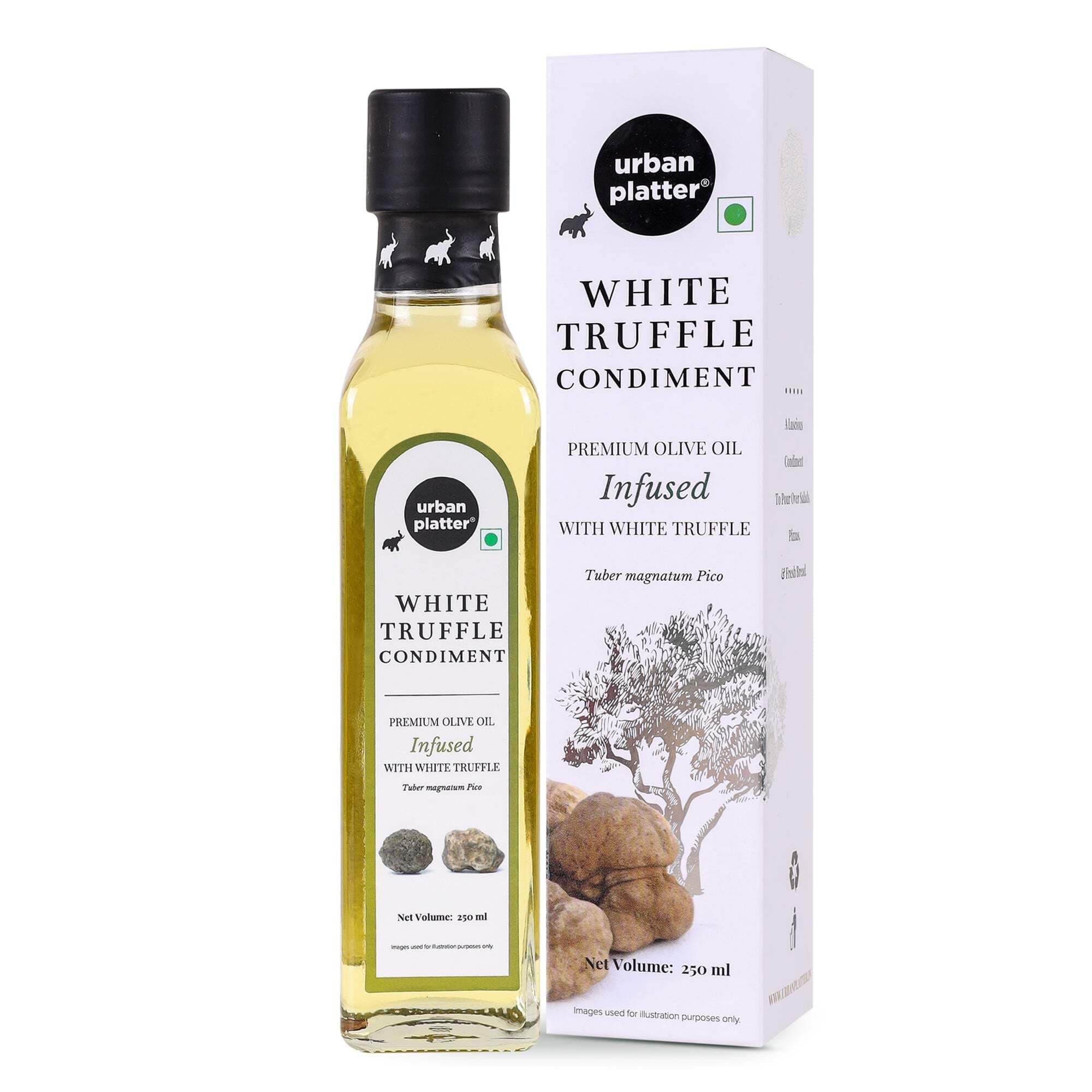 Urban Platter Truffle Condiment, 250 ml [Made With Olive Oil, Gourmet Pizza & Pasta Topping] (White Truffle)
