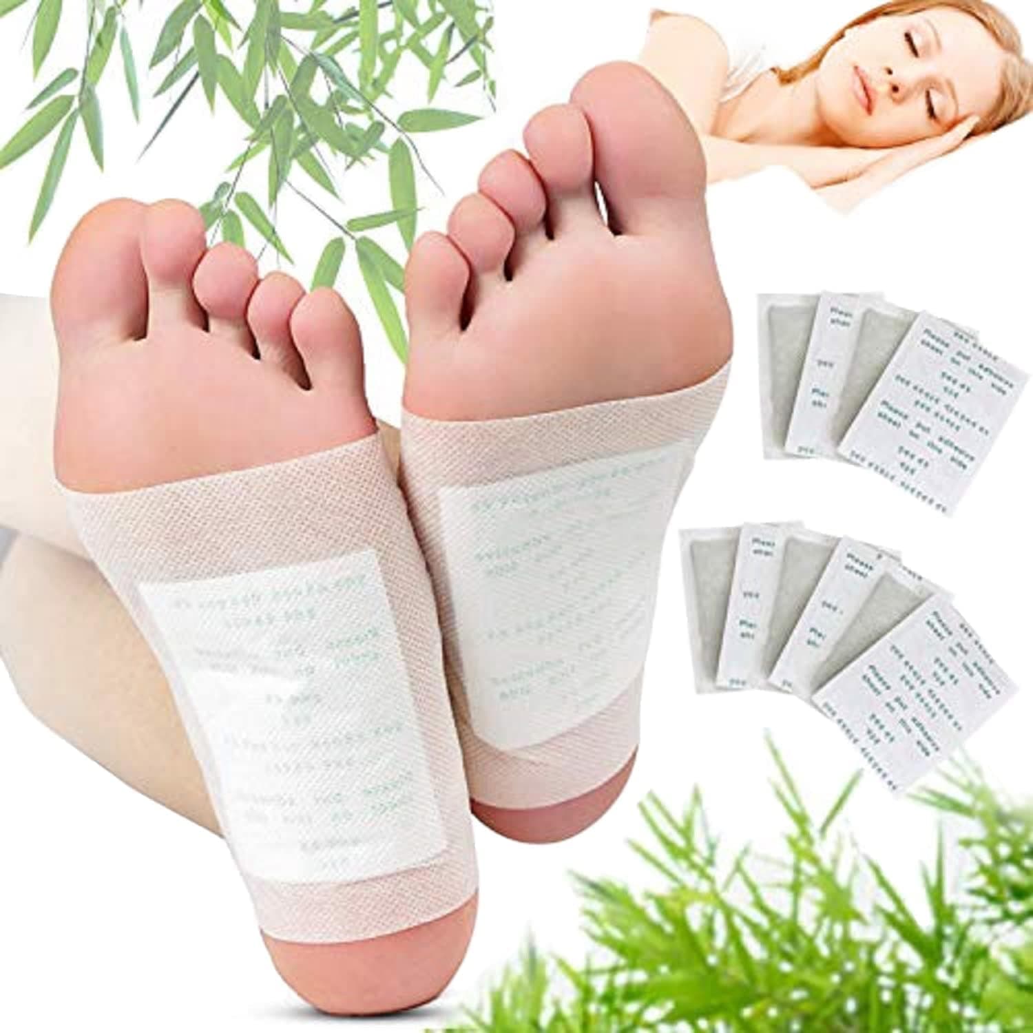 JIAVAXA Detox Foot Patches Remove Toxins Cleansing Detox Kit for Release Body Pain Free Pads Stress Relief Sleep,Natural ingredients Toxins Ginger Detox Pads Adhesive Foot (PACK OF 20)