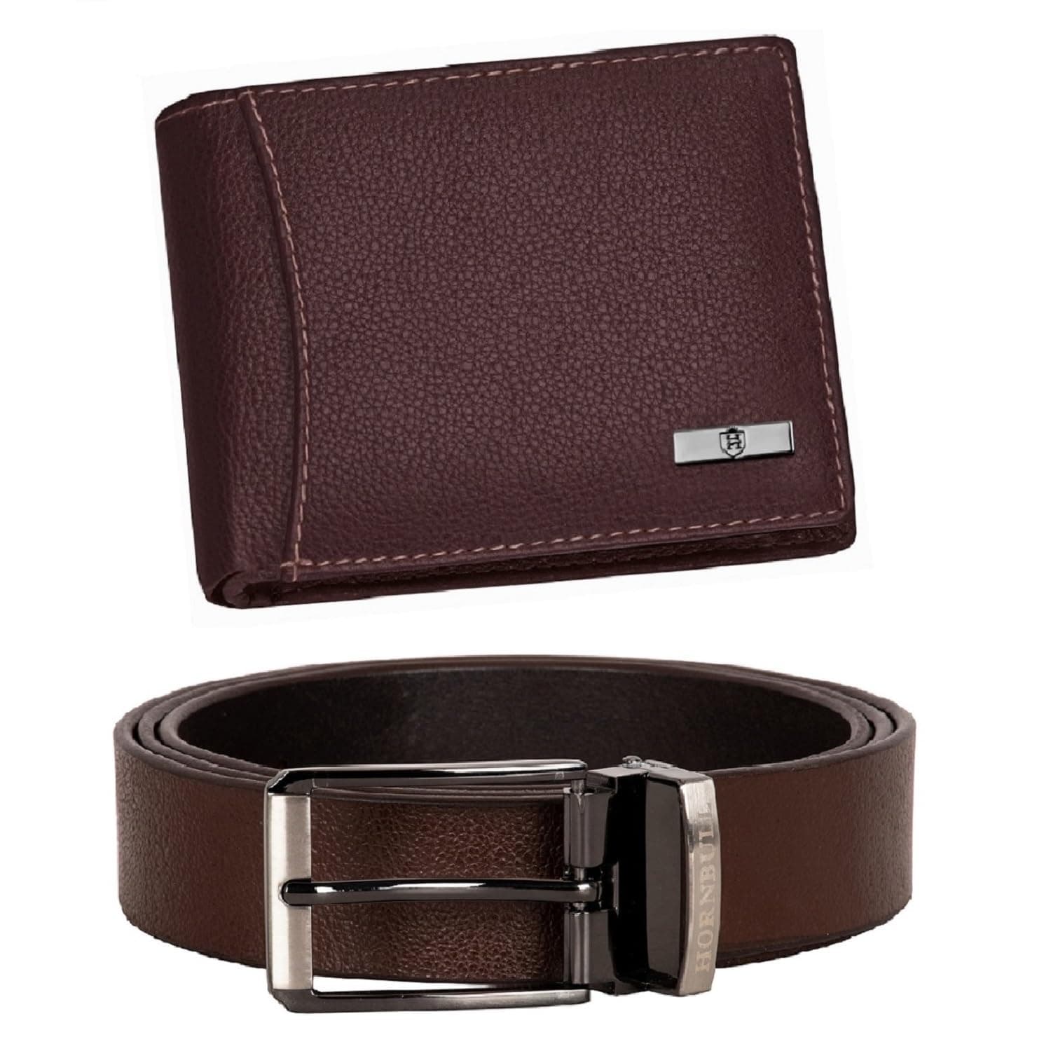 HORNBULL Smart Combo Gift Set for Men | Brown Wallet and Brown Belt Mens Combo | RFID Mens Wallet BW9295