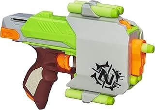 Nerf Zombie Strike Sidestrike Blaster, Holster with Belt Clip, and 6 Official Zombie Strike Elite Darts - for Kids, Teens, Adults, Multicolor