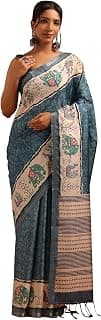 Soch Womens Tussar Botanical Saree