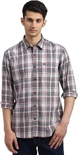 Arrow Sport Check Slim Fit Cotton Shirts for Men - Full Sleeve Mens Casual Shirts