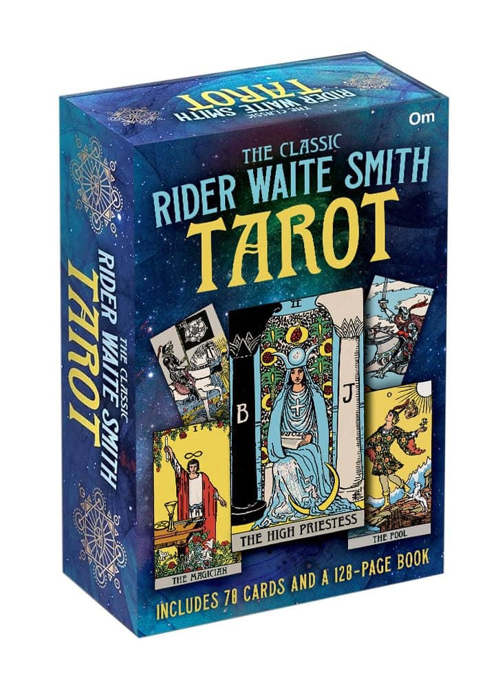 The Classic Rider Waite Smith Tarot: Includes 78 Cards and A 128 - Page Book | Guidebook Traditional Tarot Set for Beginners, Readers & Spiritual ... | Mystic Tarot Kit | Connect, Reflect & Read