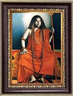 Acharya Srimat Swami Pranabanandaji Maharaj Digital Print Photo 8.7x10.7 inches - Vibrant Religious Wall Art for Home or Office Decor.