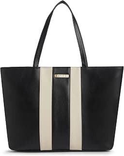 Caprese Evelyn 15.6-Inch Laptop Compatible Large Tote Bag for Women | Stylish, Durable, and Spacious with Multiple Compartments, Back Zipper Pocket for Work, Travel, and Everyday Use