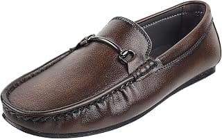 Mochi Men's Faux Leather Stylish Fashionable Loafer Shoes