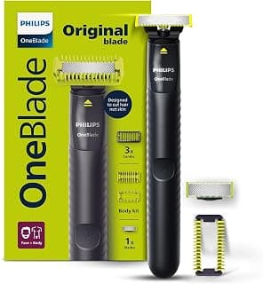 PHILIPS OneBlade Gen Z Beard & Body Trimmer & Styler|Ideal for 1st Trim|Designed for Skin Comfort, No Nicks & Cuts, Dual Protect Tech| Acne Prone, Patchy Beard, Young Skin, QP 1624/10