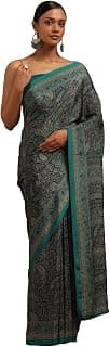 Soch Womens Crepe Paisley Print Saree