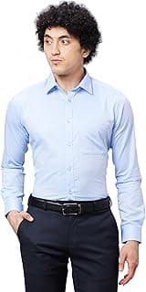 Raymond Men's Cotton Structure Slim Fit Shirt