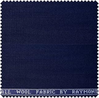 Raymond Fabrics Raymond Fabrics Solid Merino All Wool 3 Meters Fabric (All weather Fabric, Wrinkle Free, Premium Fabrics) (Blue)