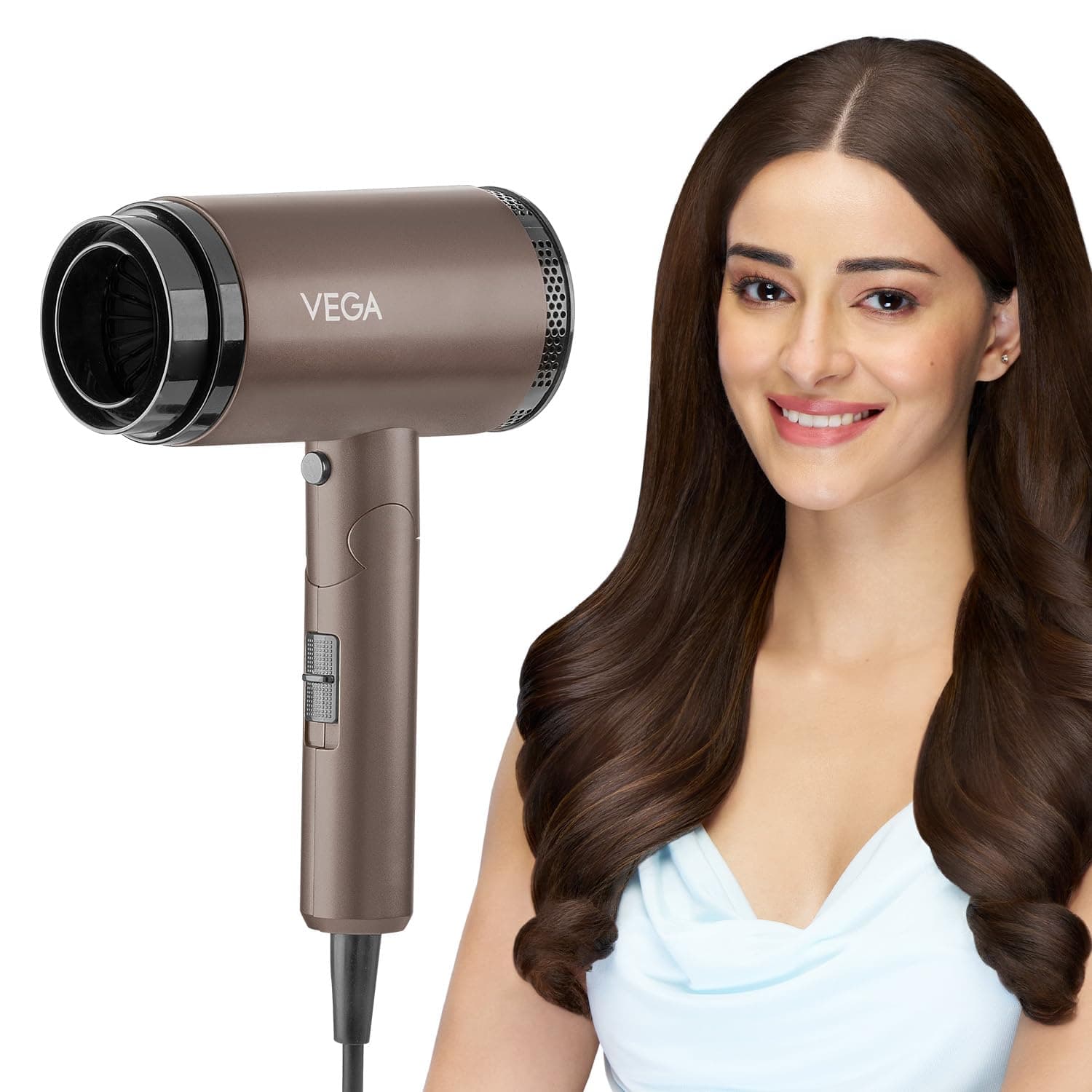 VEGA Dry-Up 2000 Watts Hair Dryer For Men & Women with 3 Heat & 1 Speed Setting & Cool Shot Button, Blow Dryer, Foldable Hair Dryer with Over Heat Cut-Out, Blow Dry 2 Year Warranty, (VHDH-36)