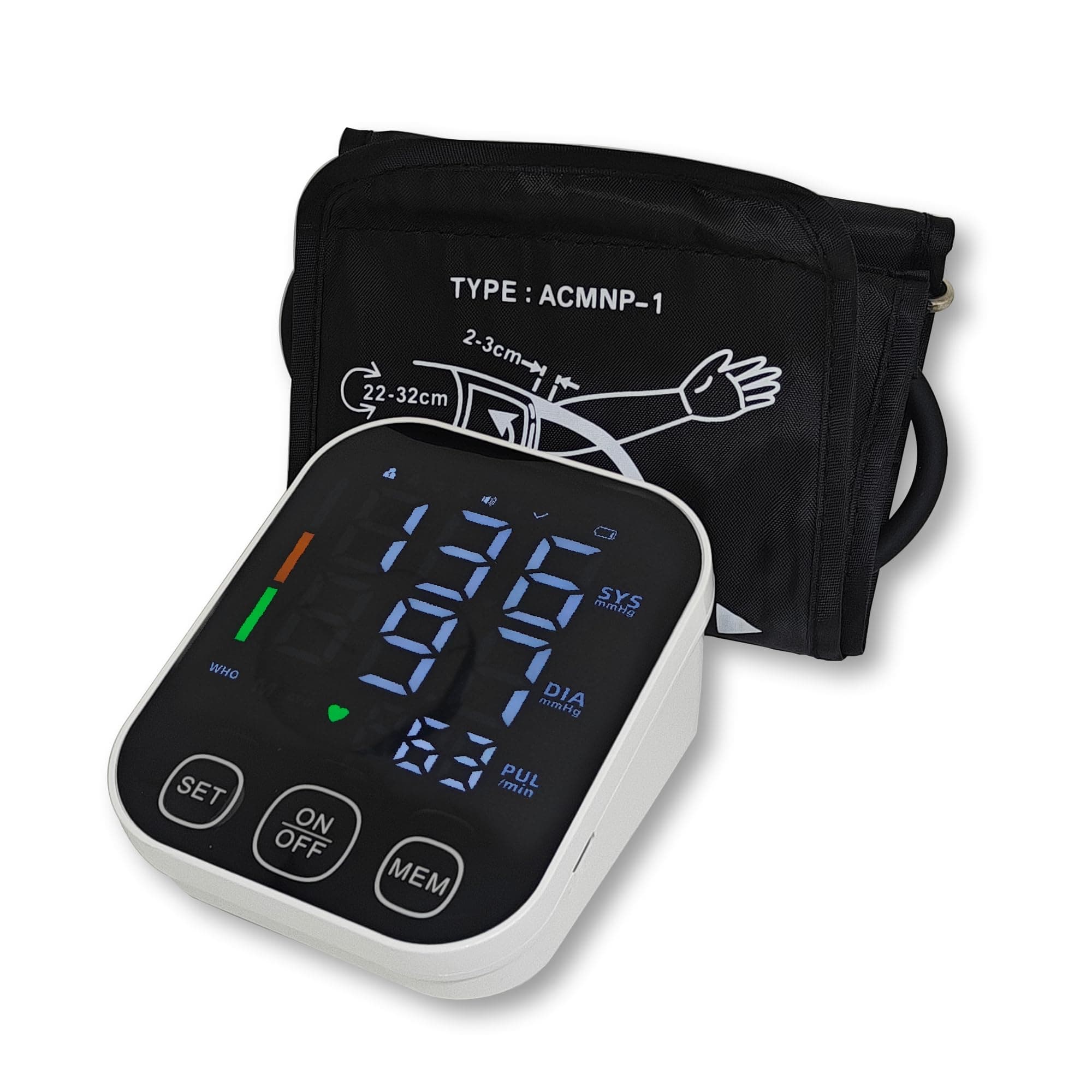 Sahyog Wellness Fully Automatic Upper Arm Digital Blood Pressure Monitor Machine with XXL Sized Cuff having USB Cable & Chargeable Battery (Black)