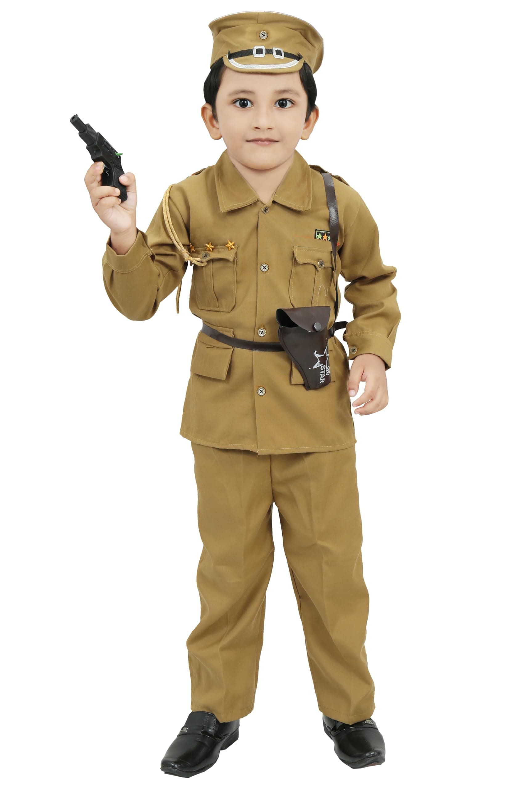 Chandrika Cotton Police Costume dress for Kids (9-10 Years)