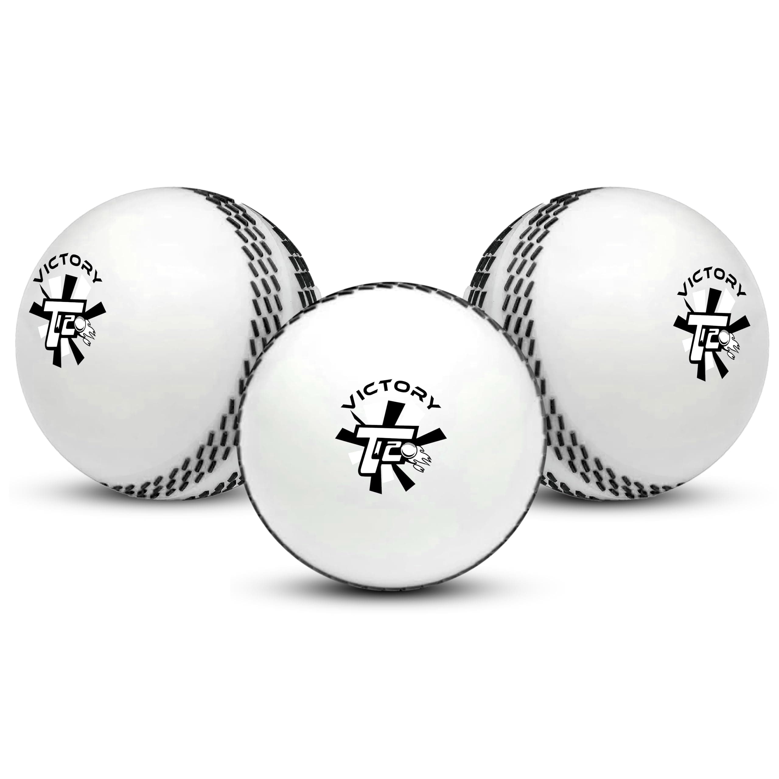 Victory T-20 Synthetic Cricket Ball for Tournament, Street Match - Wind Ball (White)
