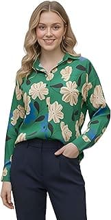 GRECIILOOKS Shirt for Women | Shirt | Long | Tops for Women | Oversized | Korean Style Long Sleeve Oversized Button Down