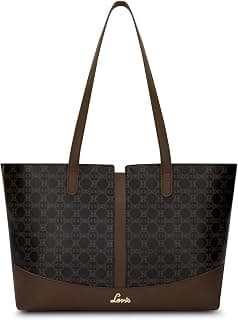 Lavie Women's Mono Freya Monogram Print Tote Bag for Women | Tote Bag for Work | Ladies purse | Stylish Shoulder Bag | Gift for Women