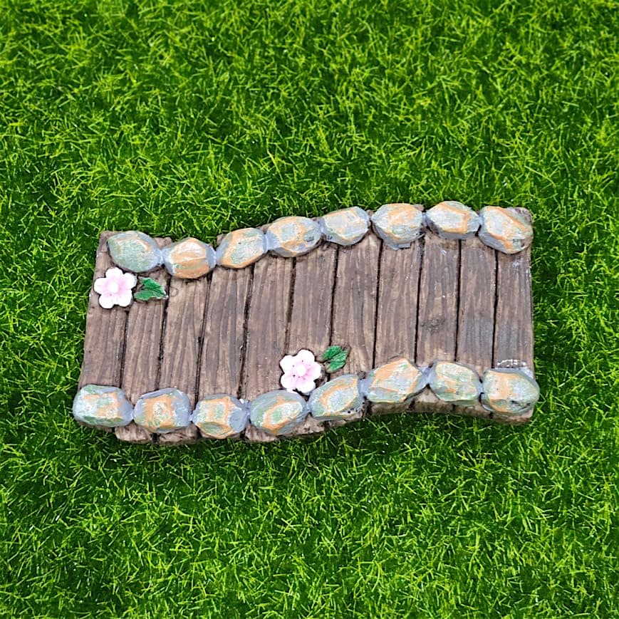Aruna Decor Cute Miniature Pathway for Garden Decor – Resin Mini Landscaping Accessory for Fairy Garden, Terrarium, Bonsai, DIY Decor & Gifting (Pathway)