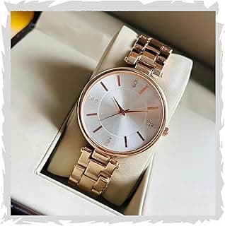styledose Women Analogue Wrist Watches for Women's & Girls&Miss&Ladies Diamond Studded Dial Rosegold Colored Stylish Bracelet Strap