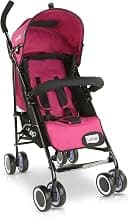 LuvLap City Baby Stroller/Buggy, Lightweight, Compact & Travel Friendly Baby pram, for 6-36 Months Baby, 5 Point Safety Harness, Adjustable seat Recline, extendable Canopy, 15Kg Capacity (Pink)