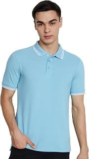 Amazon Brand - Symbol Men's Cotton Rich Solid Polo Collar Tshirts | Half Sleeves | Plain-Regular Fit (Available in Plus Sizes)