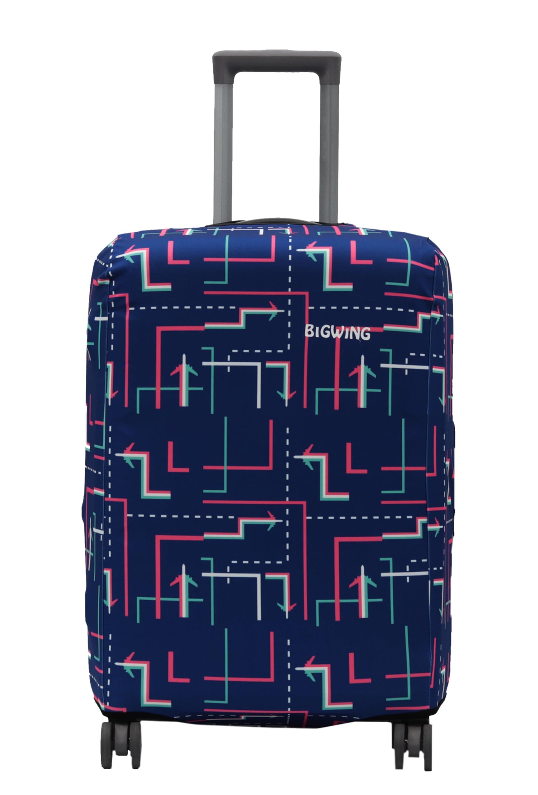 BIGWING Protective Luggage Cover in Polyester Fabric with Arrow Print for | 20' Inch 55 cm Small Size | Hard Luggage (Fiber) Trolley Bag Cover