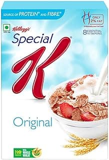 Kellogg's Original Special K | Only 2% Fat | Sub 300 Calorie Breakfast Cereals | Whole Wheat Flakes | Source of Protein & Fibre | 435/455g