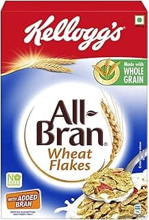 Kellogg's All Bran Wheat Flakes 440G | Made With Whole Grain, 7 Essential Vitamins And Iron | High In Protein & Fibre | Breakfast Cereal