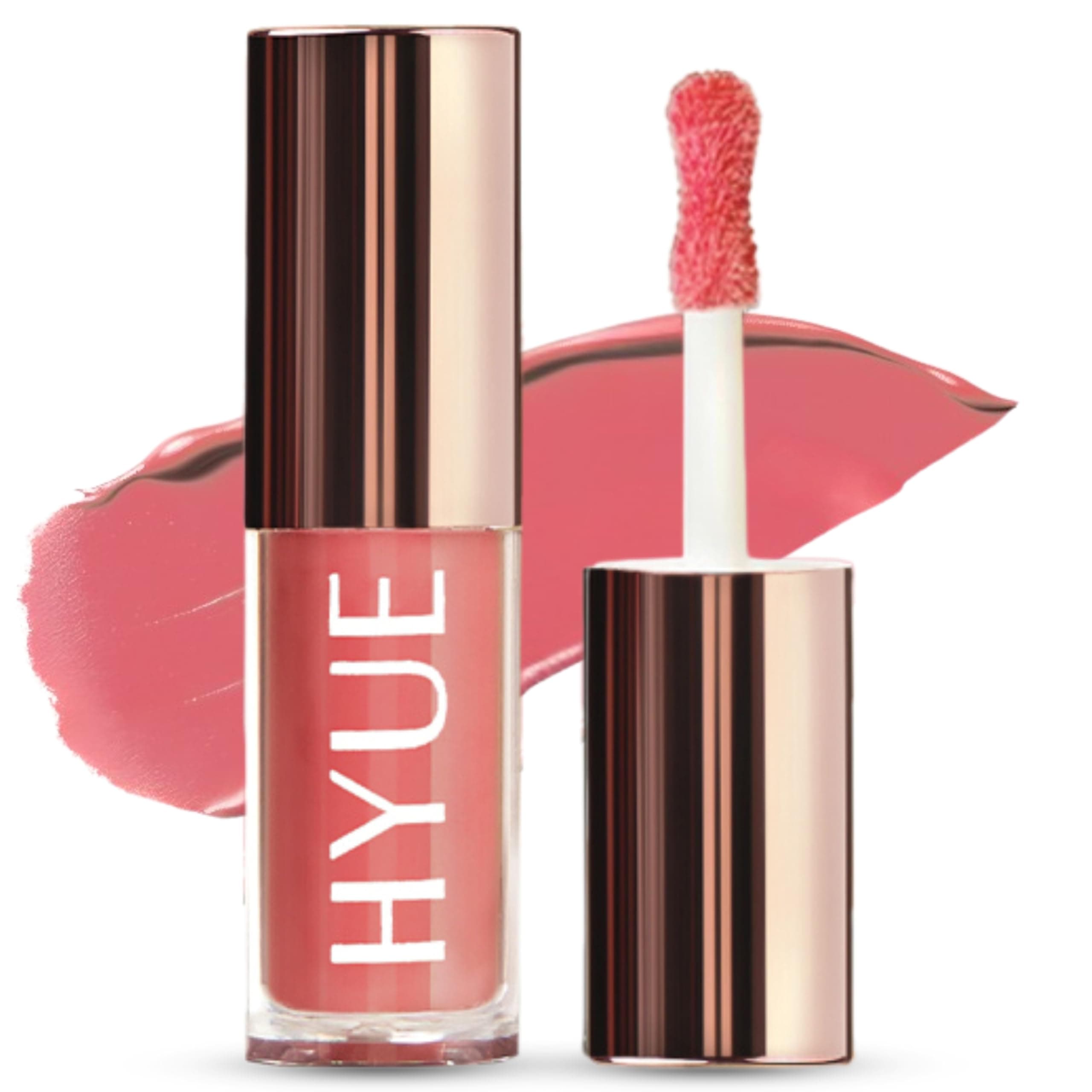 HYUE HydraMatte™ Liquid Lipstick | 2.2ml | Just Peach Soft-Matte Long-Wear | Intense Color | with Jojoba, Almond & Gooseberry Extracts | Travel-Friendly | Precision Tip | 16 Bold Shades