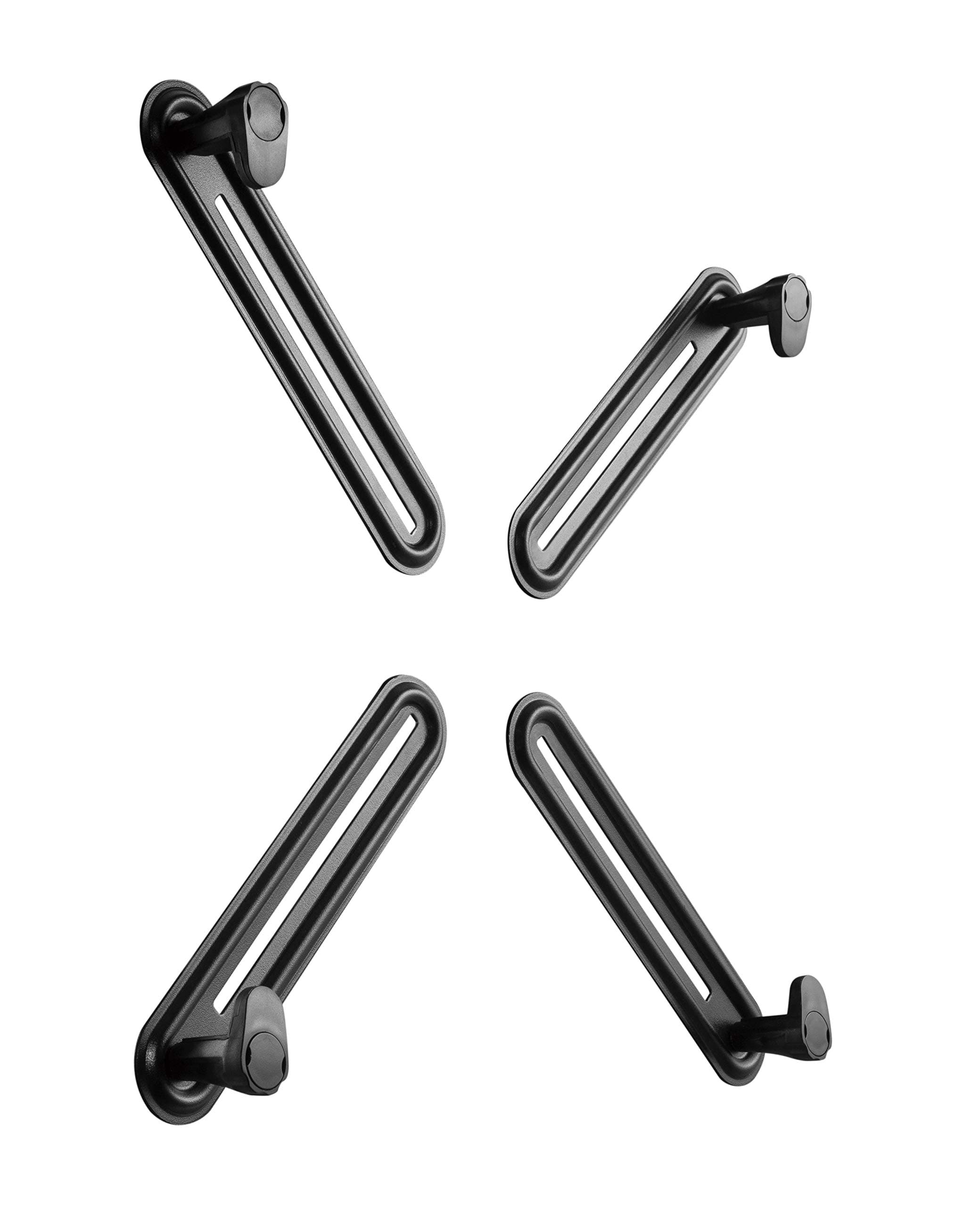 Jin Office Four-Arm Monitor Adapter Kit for Non-VESA Monitor| Supports 13-27 Inch Monitor Only |Supports Flat Screen Monitors Only | Mount Monitor Without VESA Screw Holes|