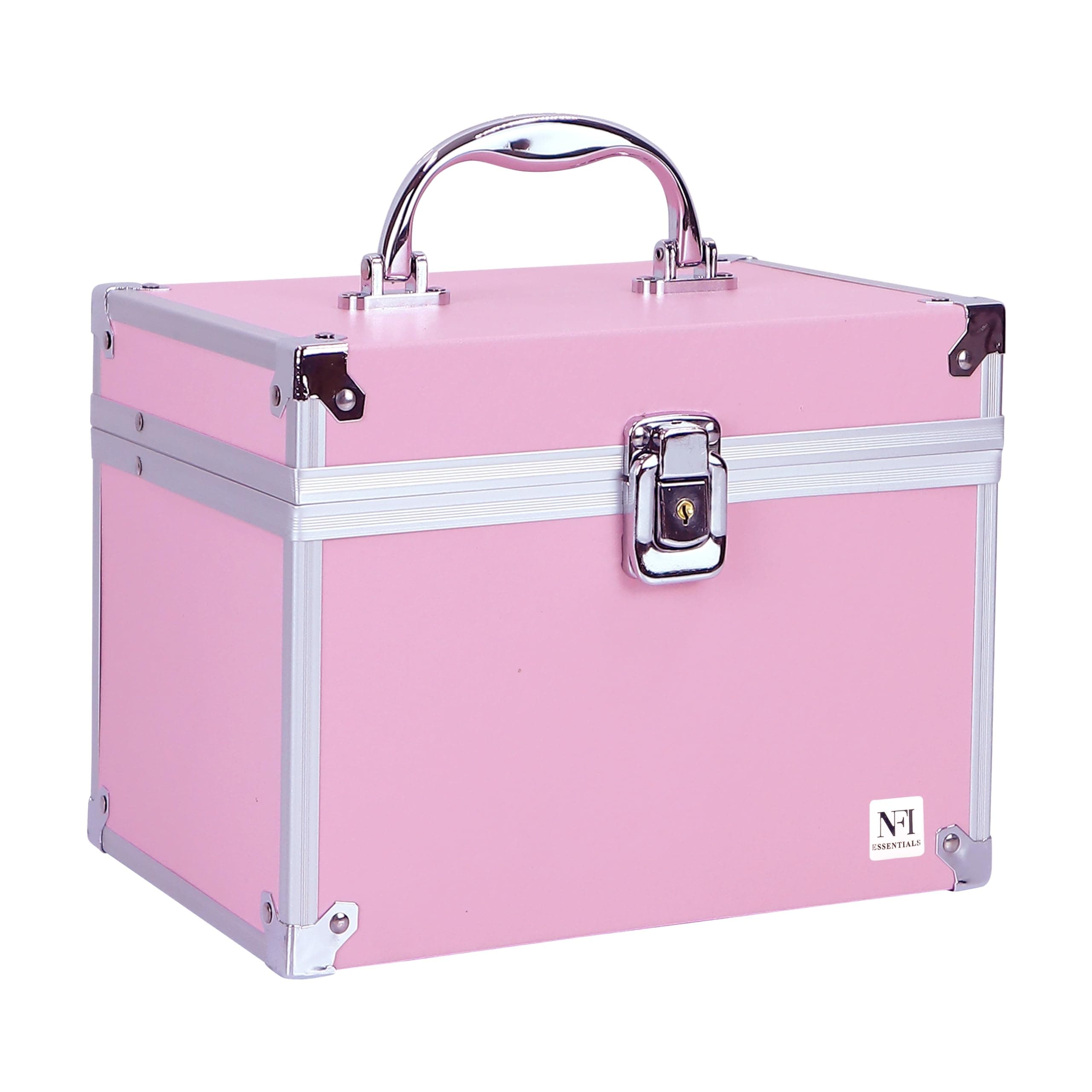 NFI essentials Makeup Bag Cosmetic Box Bridal Box Make up Box Trousseau Box Vanity Beauty Case Organizer for Wedding Makeup Box (MBO-27-P3)