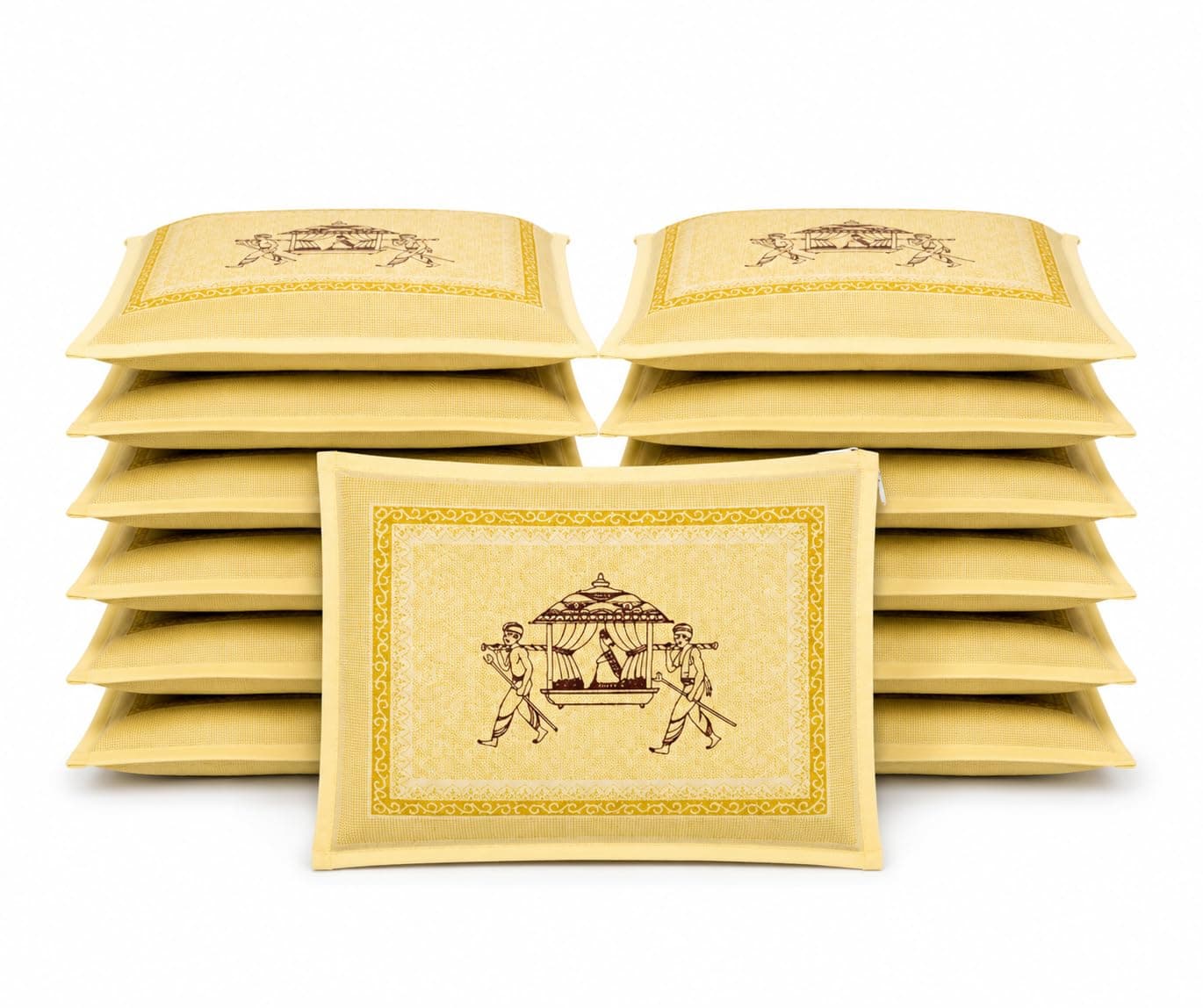 Choego New Season Wedding Print Saree Cover Pack of 12 | Zip closure, Doli Print Reusable storage bags, Ideal for bridal designer sarees, Wardrobe organizer, One side transparent