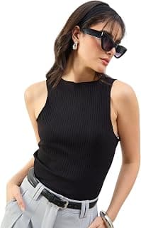 Women's Rib Overlock Detail Tank Top