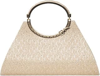 ADISA Women Girls Clutch Bag Purse Handbag Wedding Bridal