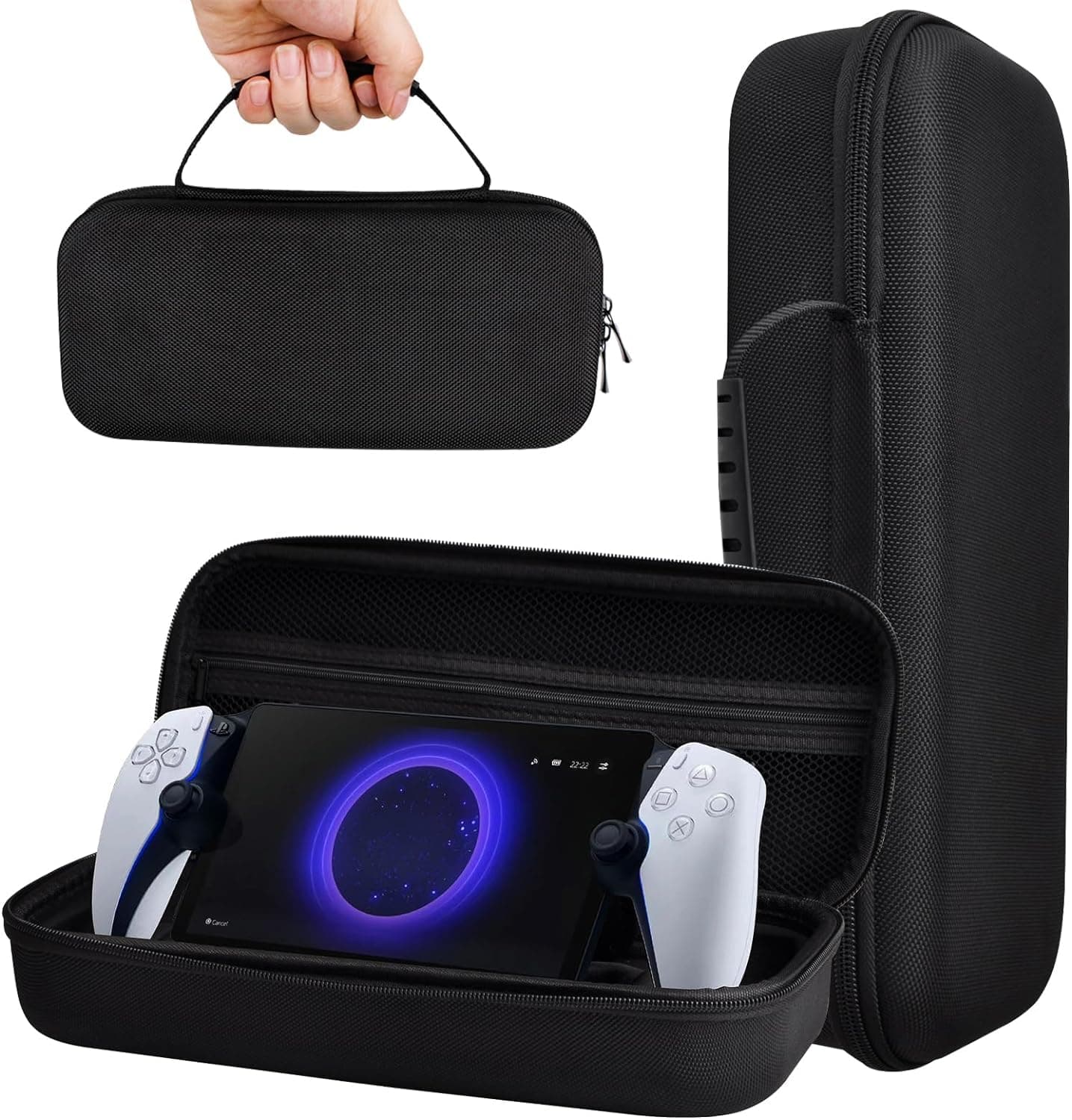 New World Carry Case for PlayStation Portal Handheld Gaming Console, Portable Hard Shell Case for PlayStation Portal Remote Player, Storage Bag Travel Carrying Case for PlayStation Portal Accessories