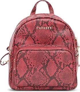 Caprese Draco Casual Backpack, Small | Fashion Backpack for Women with Adjustable Strap & Secure Zip Closure | Spacious, Versatile for Everyday Outings and Travel