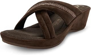 CATWALK by TIGI Women's Suede Wedge Heel Platform Sandal
