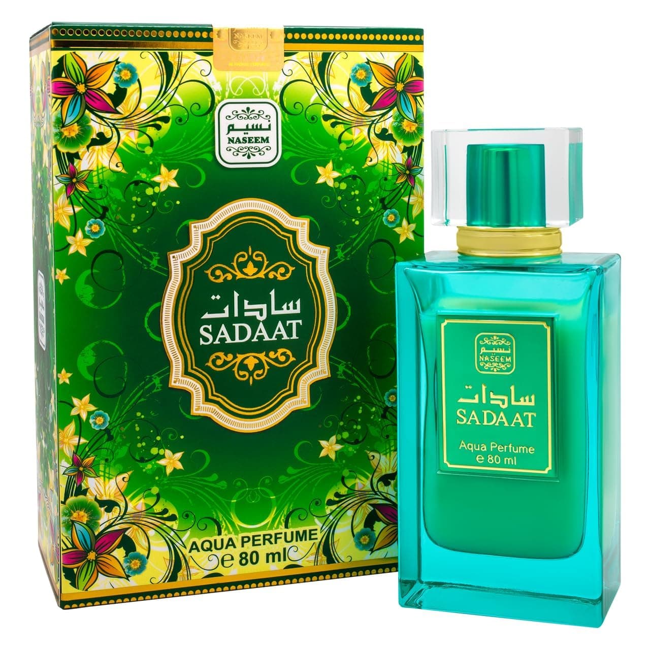 NASEEM Sadaat Aqua Perfume 80ml - A Fresh and Elegant Eau De Parfum for Men & Women - Features a Subtle Tone with Long-Lasting Fragrance Perfect Special Occasions