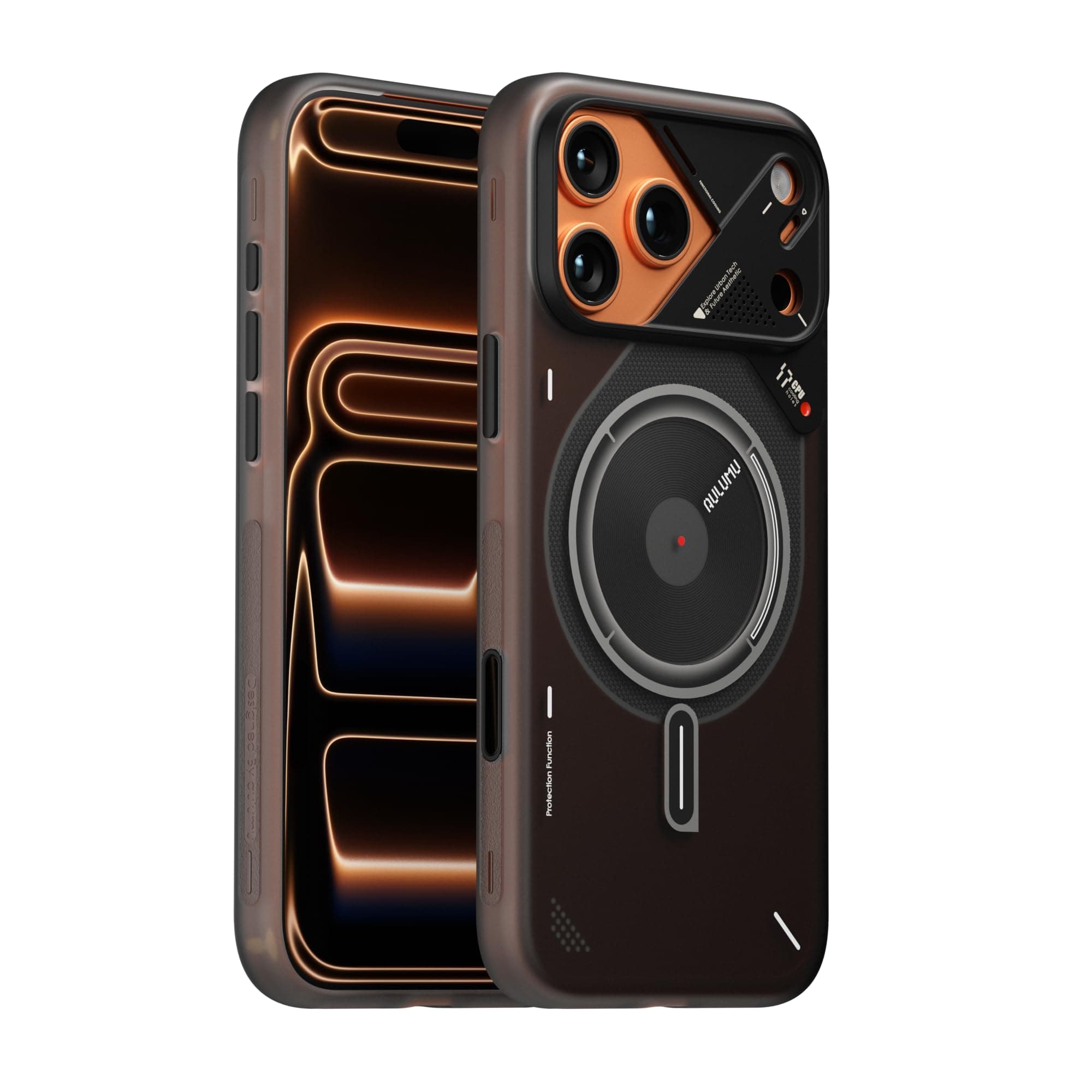 Aulumu A17 for iPhone 17 Pro Max Magnetic Thermal Case | CoolHyper | with Camera Control | IMD Technology | Compatible with Magsafe Thermoplastic Polyurethane | Touch Translucent Gray