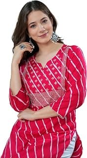 ATTiREZiLLA Rayon Printed Kurti for Women | Stylish Straight Kurta Office Wear Ethnic Outfit