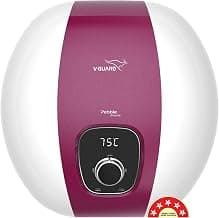 V-Guard Pebble Shine DG Geyser 15 Litre | Digital Display & Rust-Proof ABS Body | BEE 5 Star Rating |Suitable for Hard Water | Free PAN India Installation | 7 Year Inner Tank Warranty by V-Guard